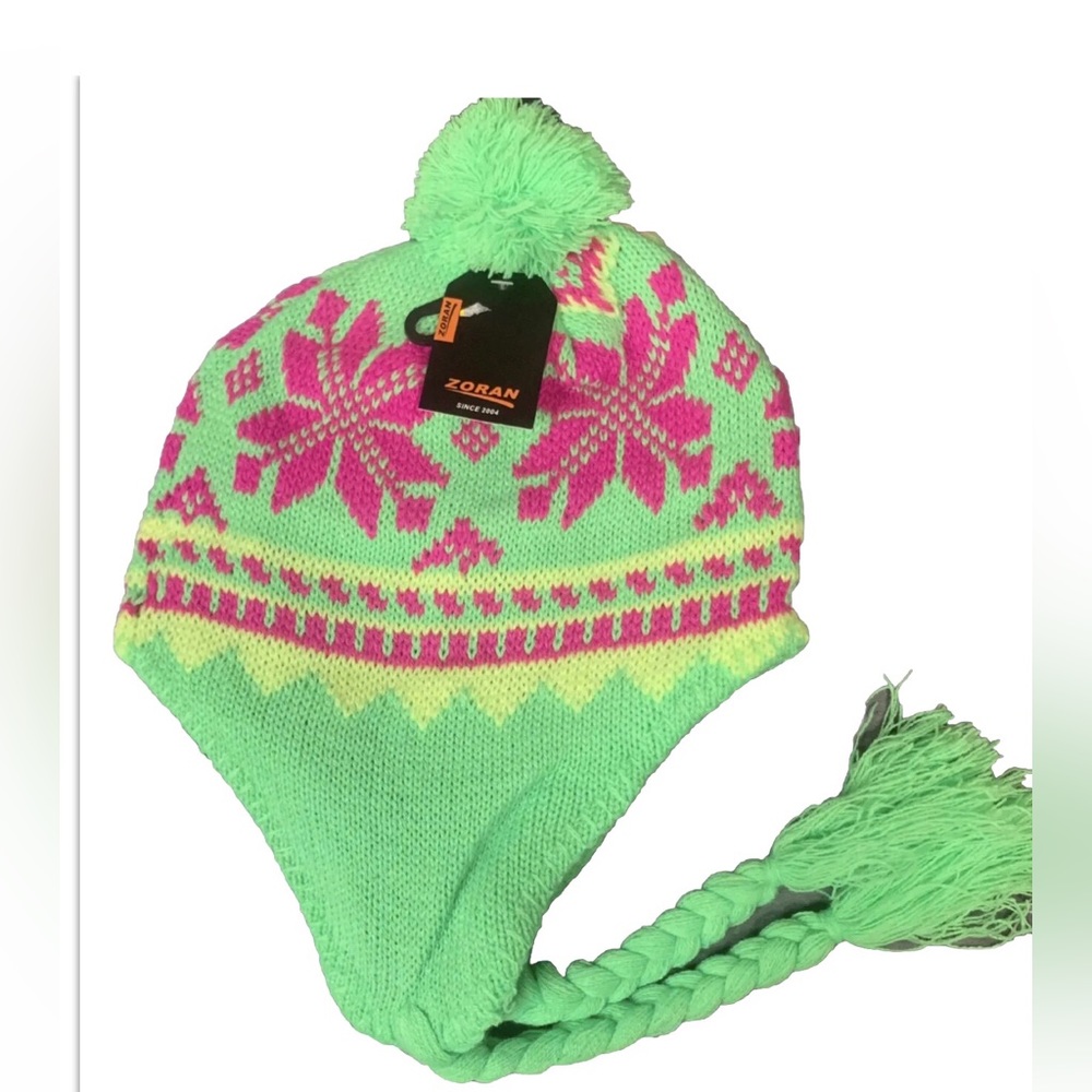 🎉 Neon Braided Toque (Unisex)